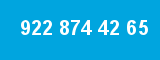 922 874 42 65 922 874 42 65